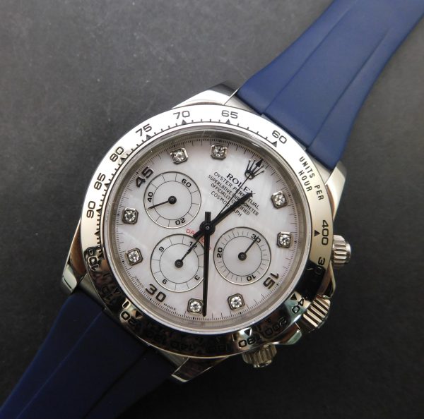 Rolex Daytona 16519 MOP, White Gold, Box/Paper