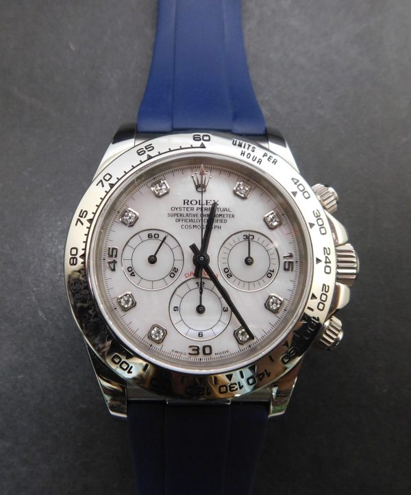 Rolex Daytona 16519 MOP, White Gold, Box/Paper - immagine 2