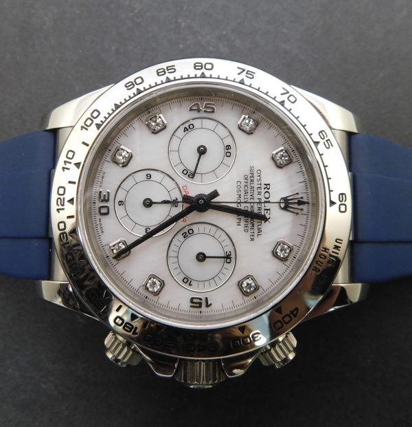 Rolex Daytona 16519 MOP, White Gold, Box/Paper - immagine 3