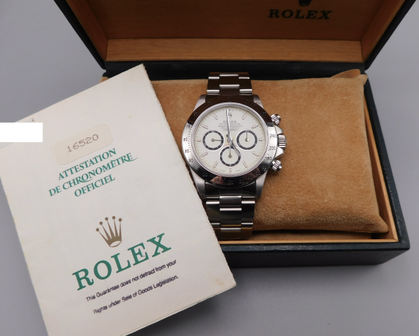 Rolex Daytona “Zenith” 16520 Cream Dial  Box/Paper - immagine 5