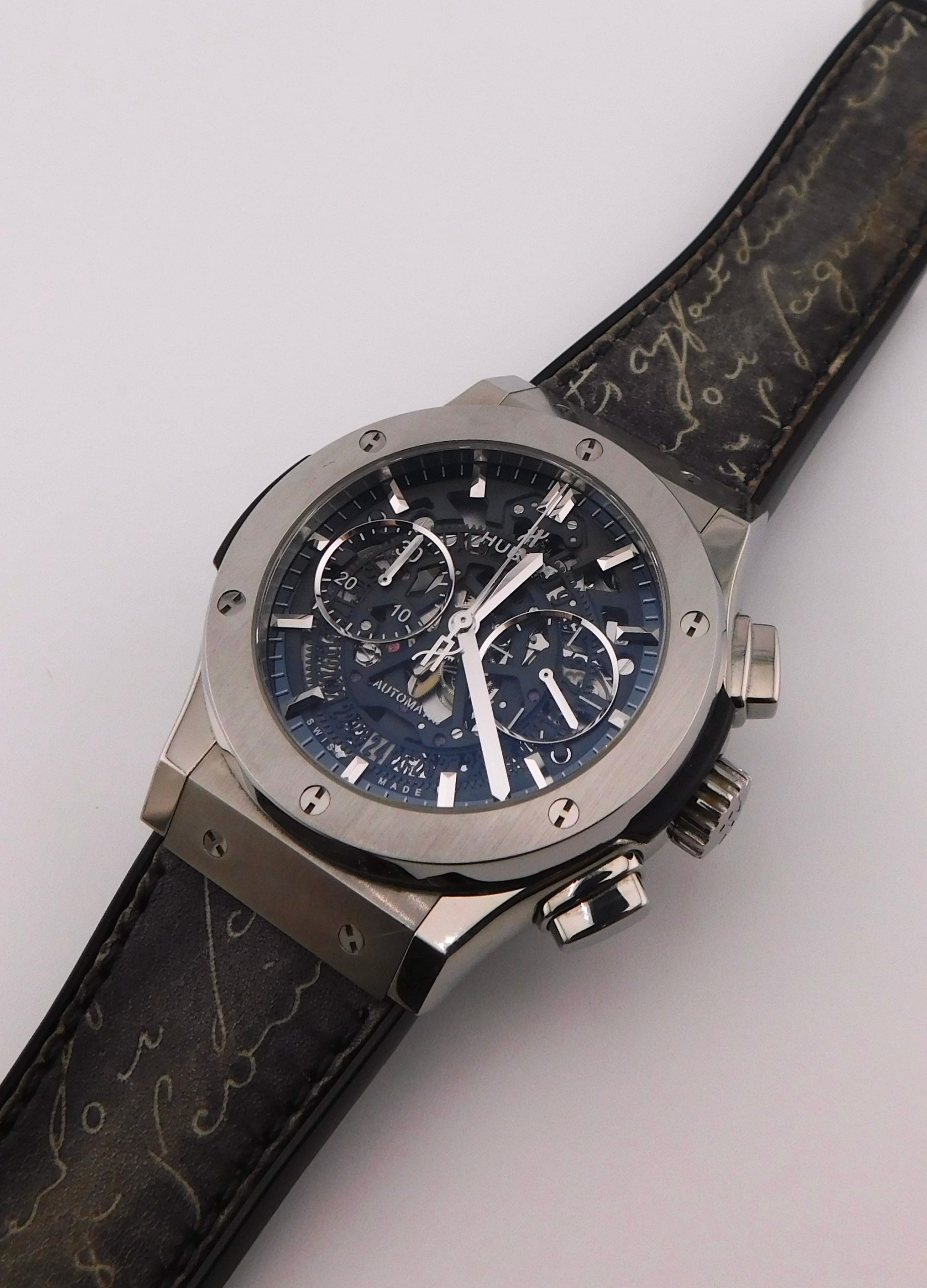 Hublot Classic Fusion Aerofusion Titanium Skeleton, Box/Paper