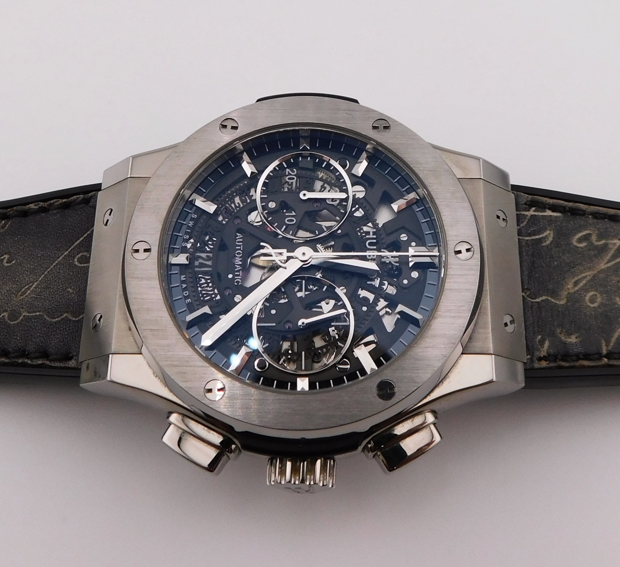 Hublot Classic Fusion Aerofusion Titanium Skeleton, Box/Paper - immagine 3