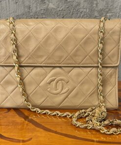 Borsa Chanel in pelle, Beige , Chanel Card