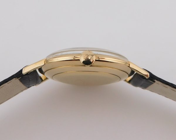 Rolex Precision Silver Dial, 34 mm, Manual, Yellow Gold - immagine 4