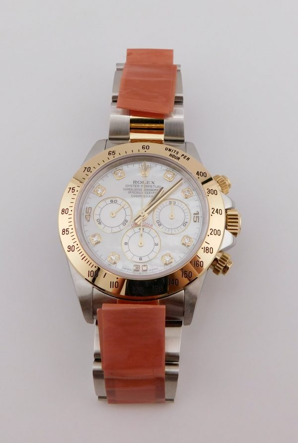 Rolex Daytona 16523, MOP Diamonds Dial, Box/Paper, Rolex Service card 2025 - immagine 2