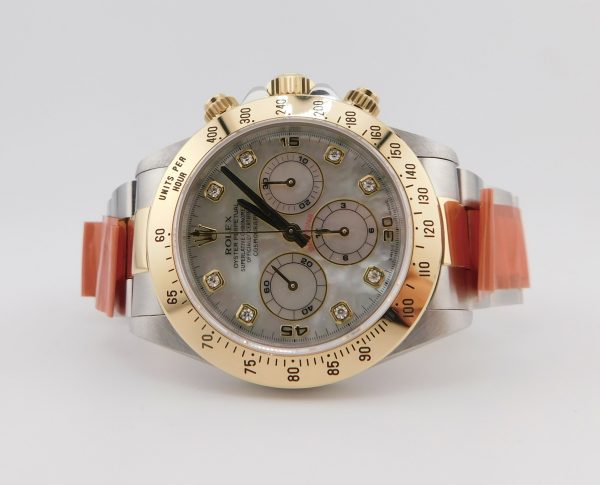 Rolex Daytona 16523, MOP Diamonds Dial, Box/Paper, Rolex Service card 2025 - immagine 3