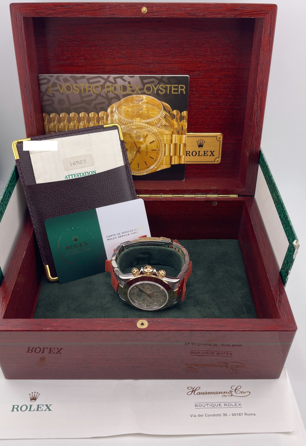 Rolex Daytona 16523, MOP Diamonds Dial, Box/Paper, Rolex Service card 2025 - immagine 4