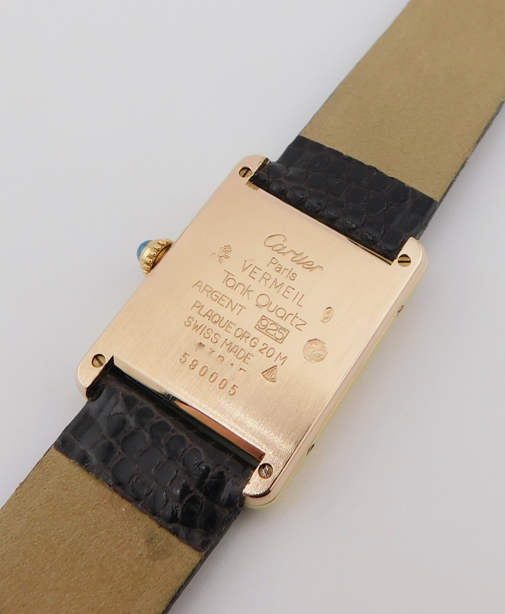 Cartier Tank Vermeil 590005 - Image 4