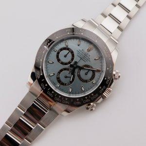 Rolex Daytona 116506, Platinum, Ice Blue Dial, Box/Paper