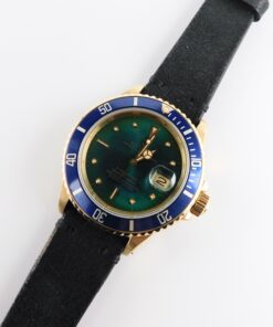 Rolex Submariner Date ref. 16808 Green Dial, 18K Yellow Gold
