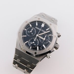 Audemars Piguet Royal Oak Chronograph Blue Dial 26240ST, Box/Paper