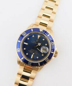 Rolex Submariner Date ref. 16808, 18K Yellow Gold, Box/Paper
