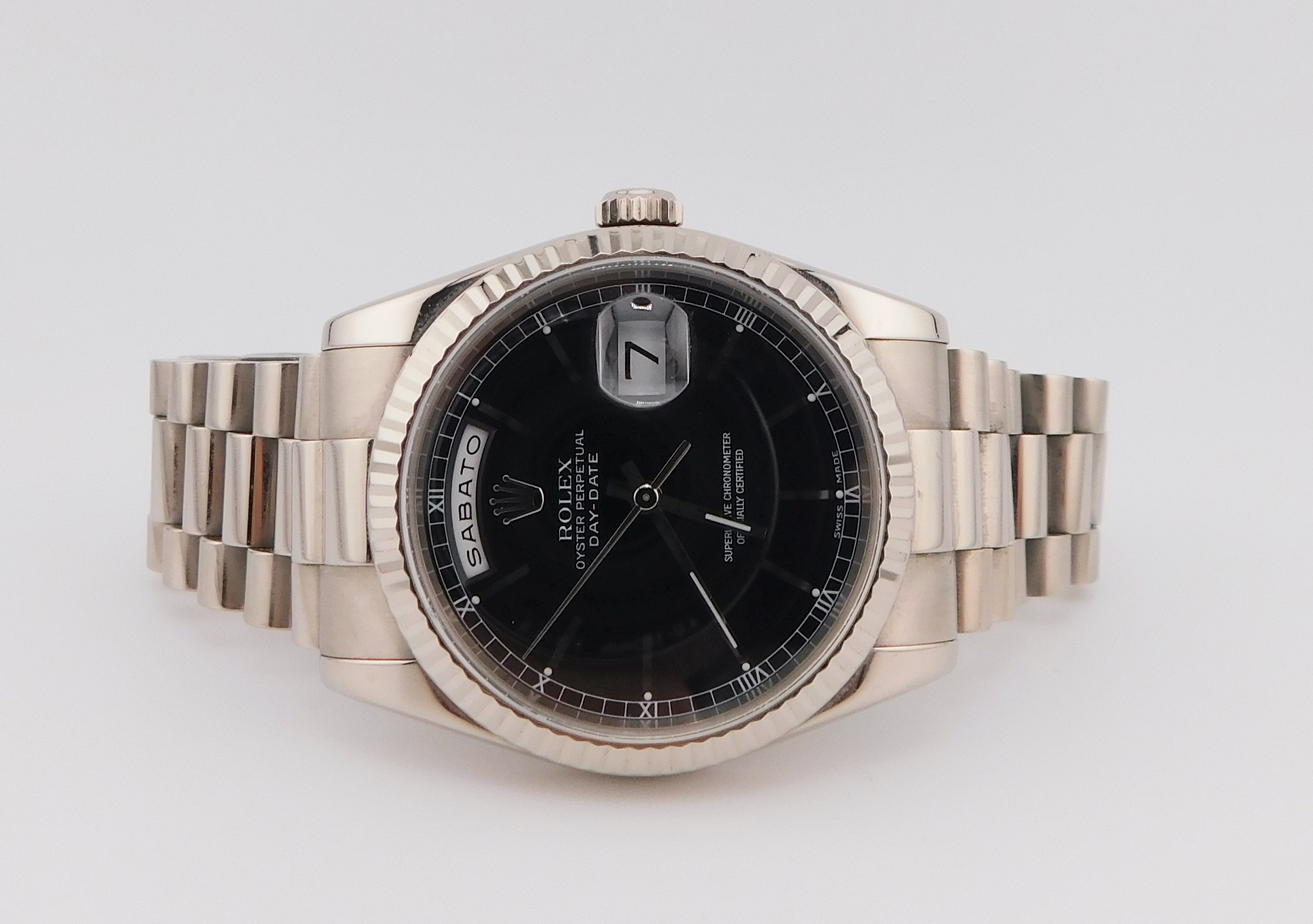 Rolex Day-Date 36 118239, White Gold, Box/Paper - Image 3