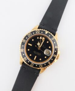 Rolex GMT-Master 16758 18k Yellow Gold Black Nipple Dial