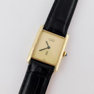 Cartier Tank Vermeil 6, Plated Gold, Manual
