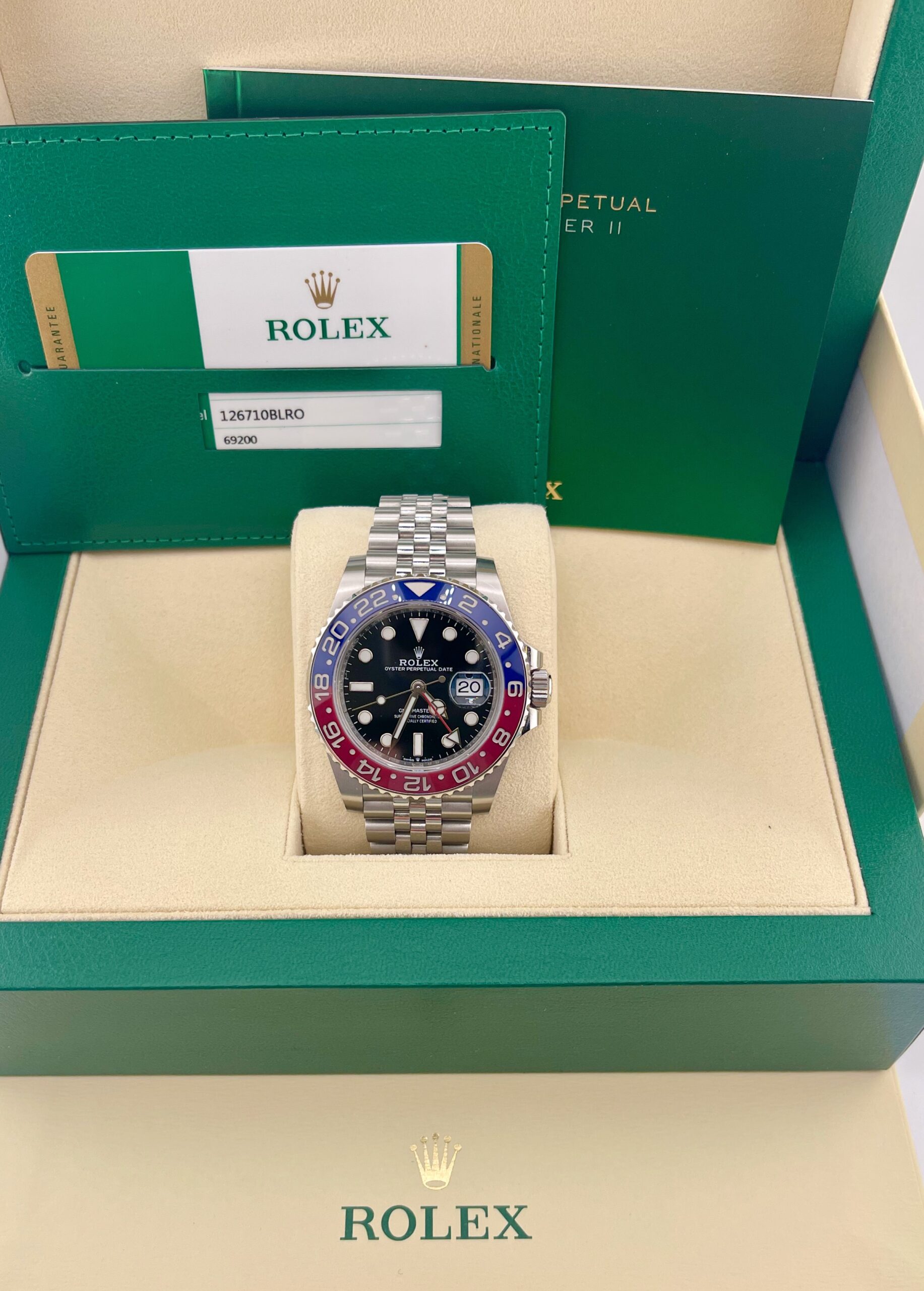 Rolex GMT-Master II 126710BLRO, Mark I, Pepsi, Jubilee Box/Paper - immagine 5
