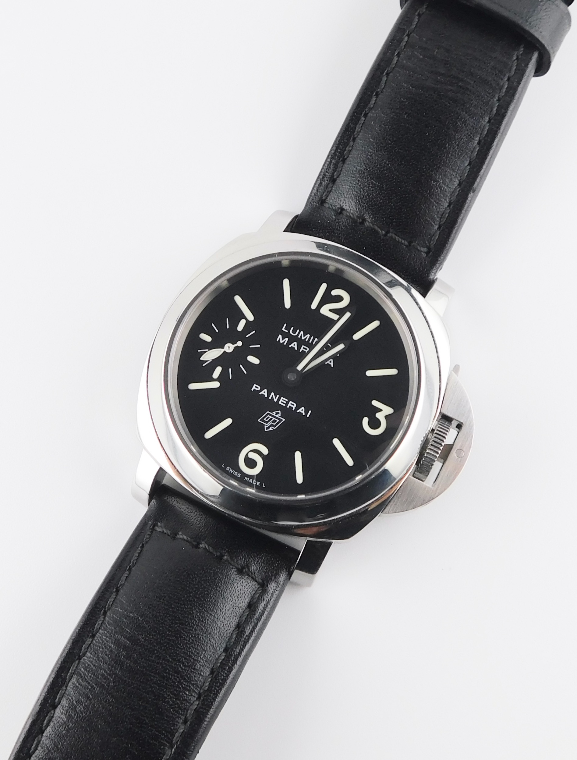 Panerai Luminor Marina Logo PAM00005 Black Dial, Box/Paper