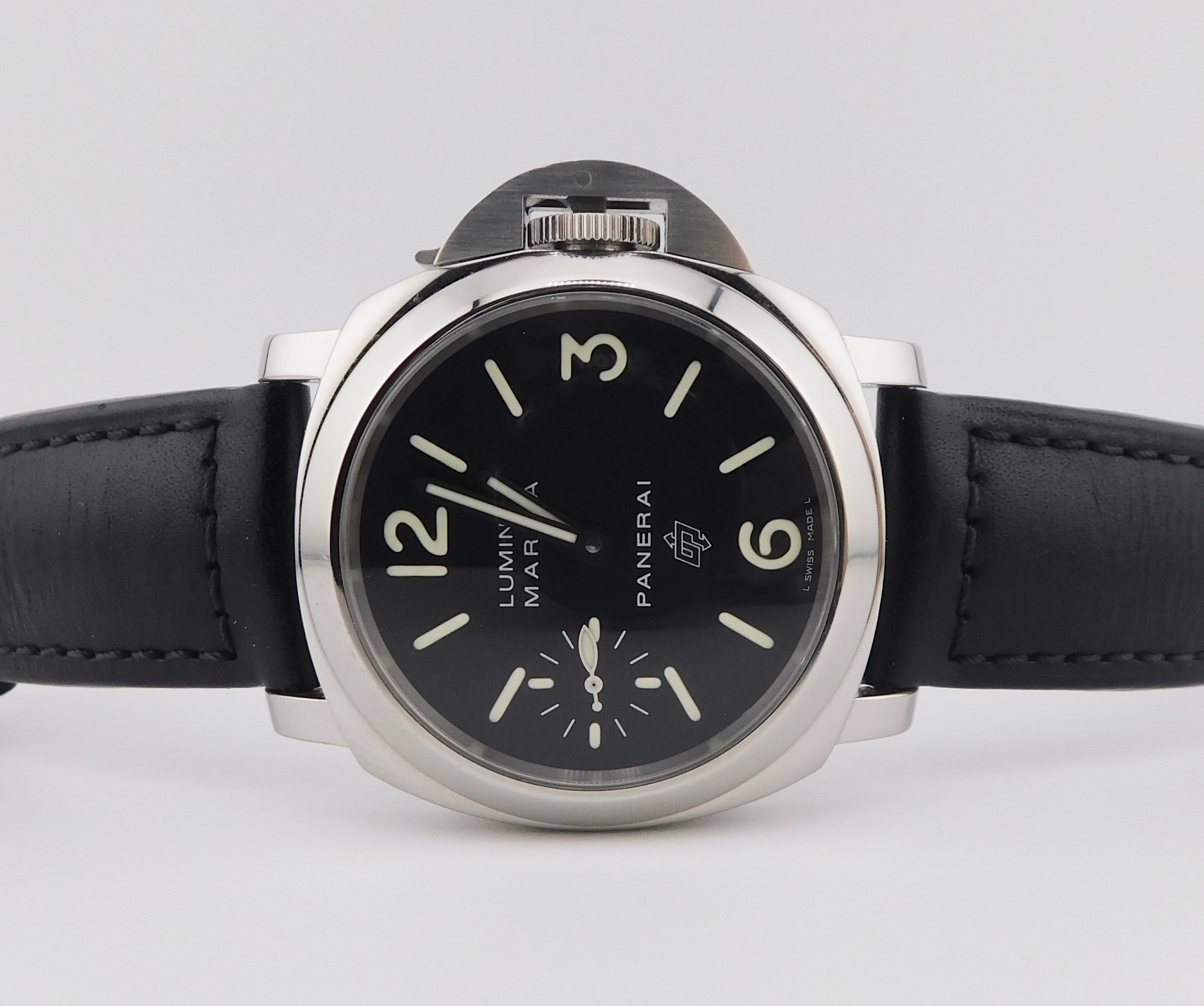 Panerai Luminor Marina Logo PAM00005 Black Dial, Box/Paper - immagine 3