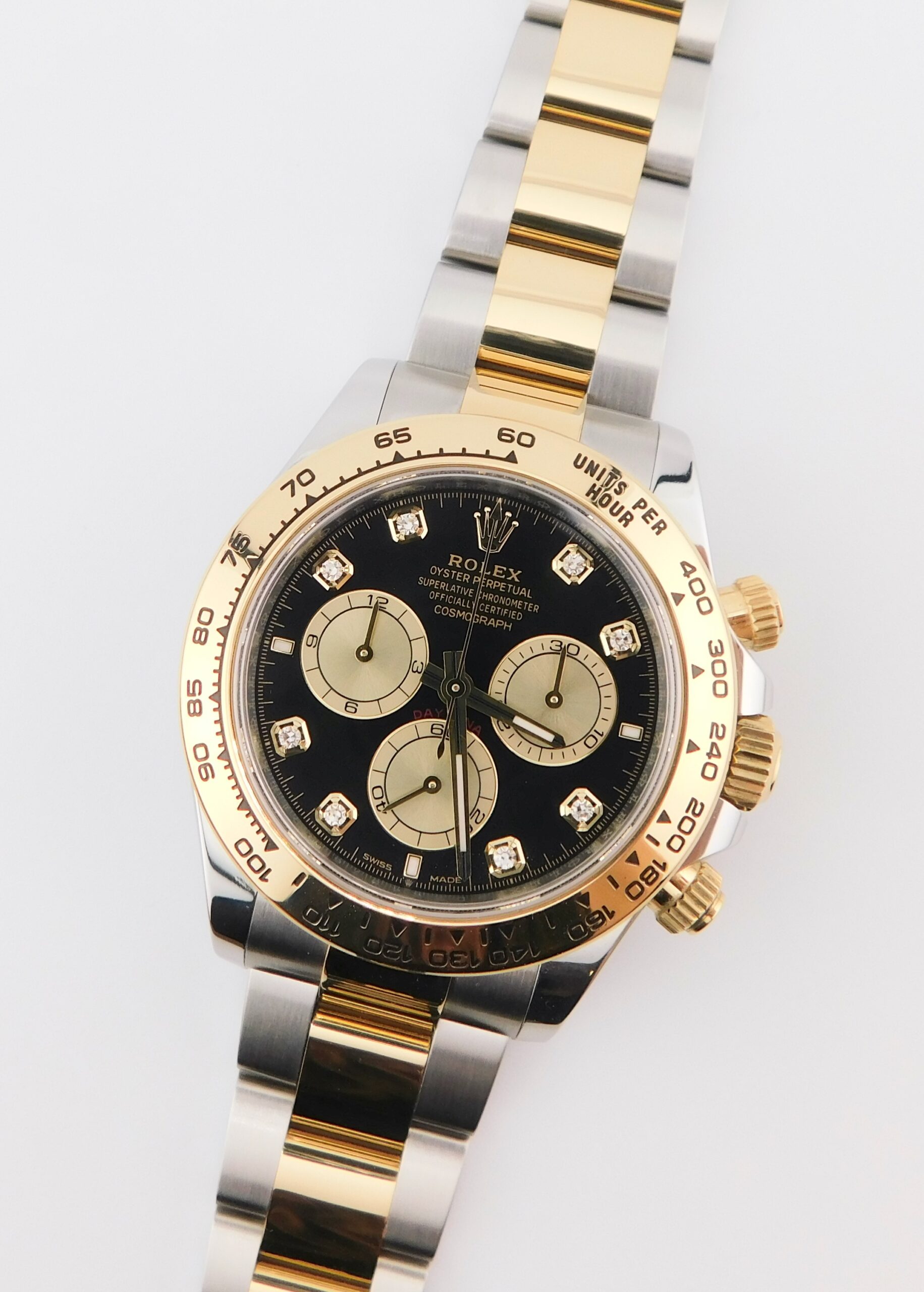 Rolex Daytona 126503, Steel/Gold, Diamonds, Box/Paper