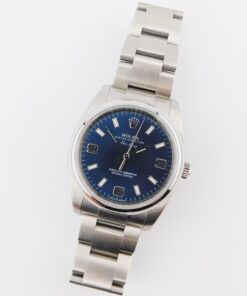 Rolex Air King 34 114200, Blue, Box/Paper