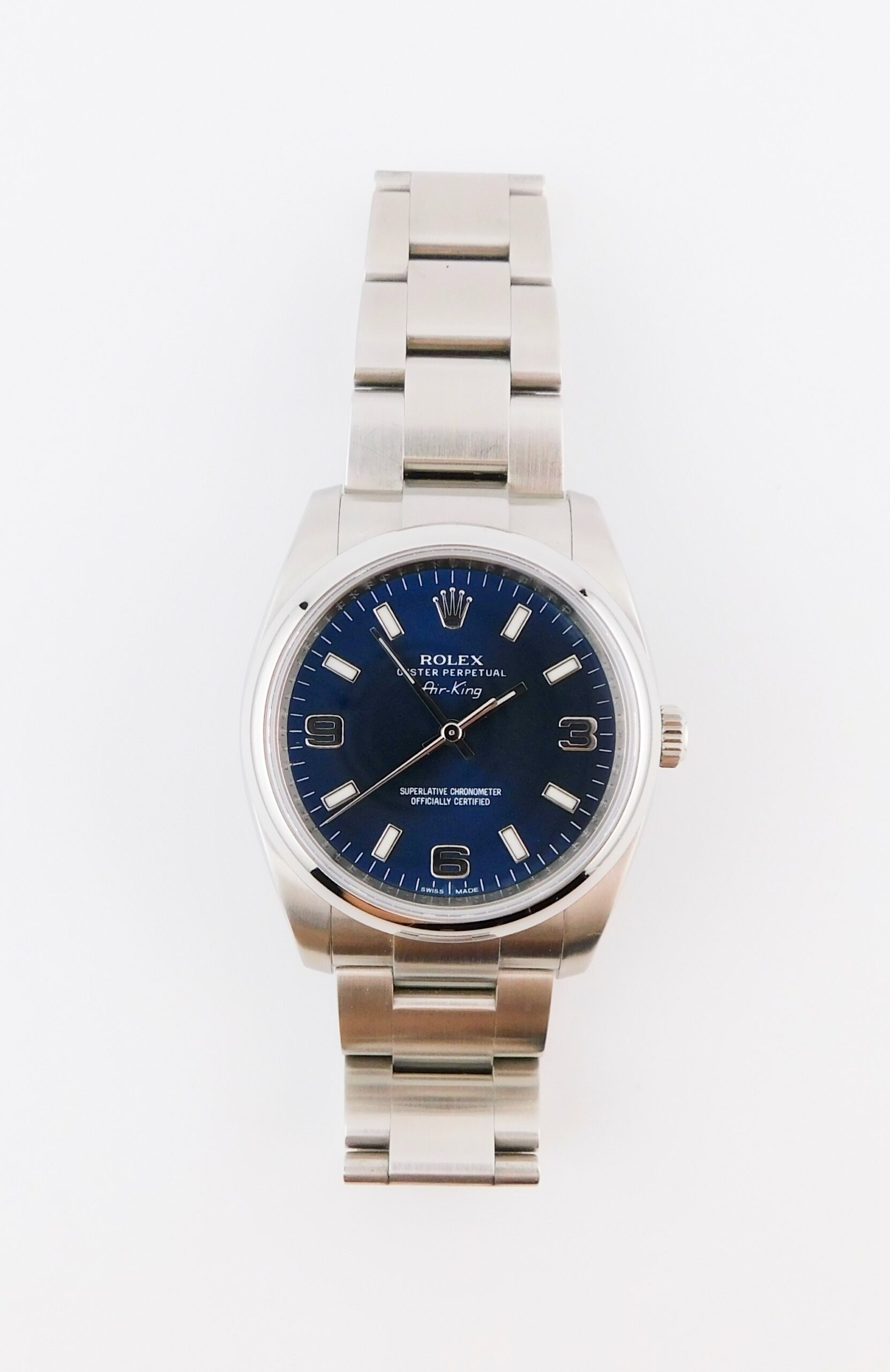 Rolex Air King 34 114200, Blue, Box/Paper - immagine 2