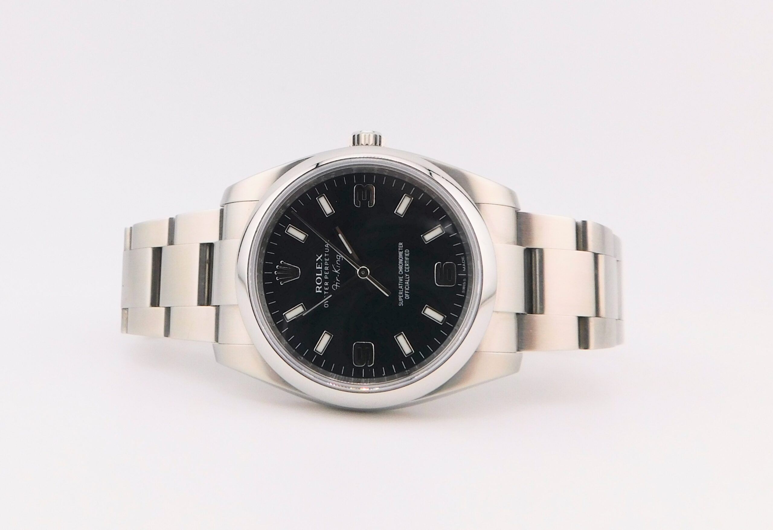 Rolex Air King 34 114200, Blue, Box/Paper - immagine 3