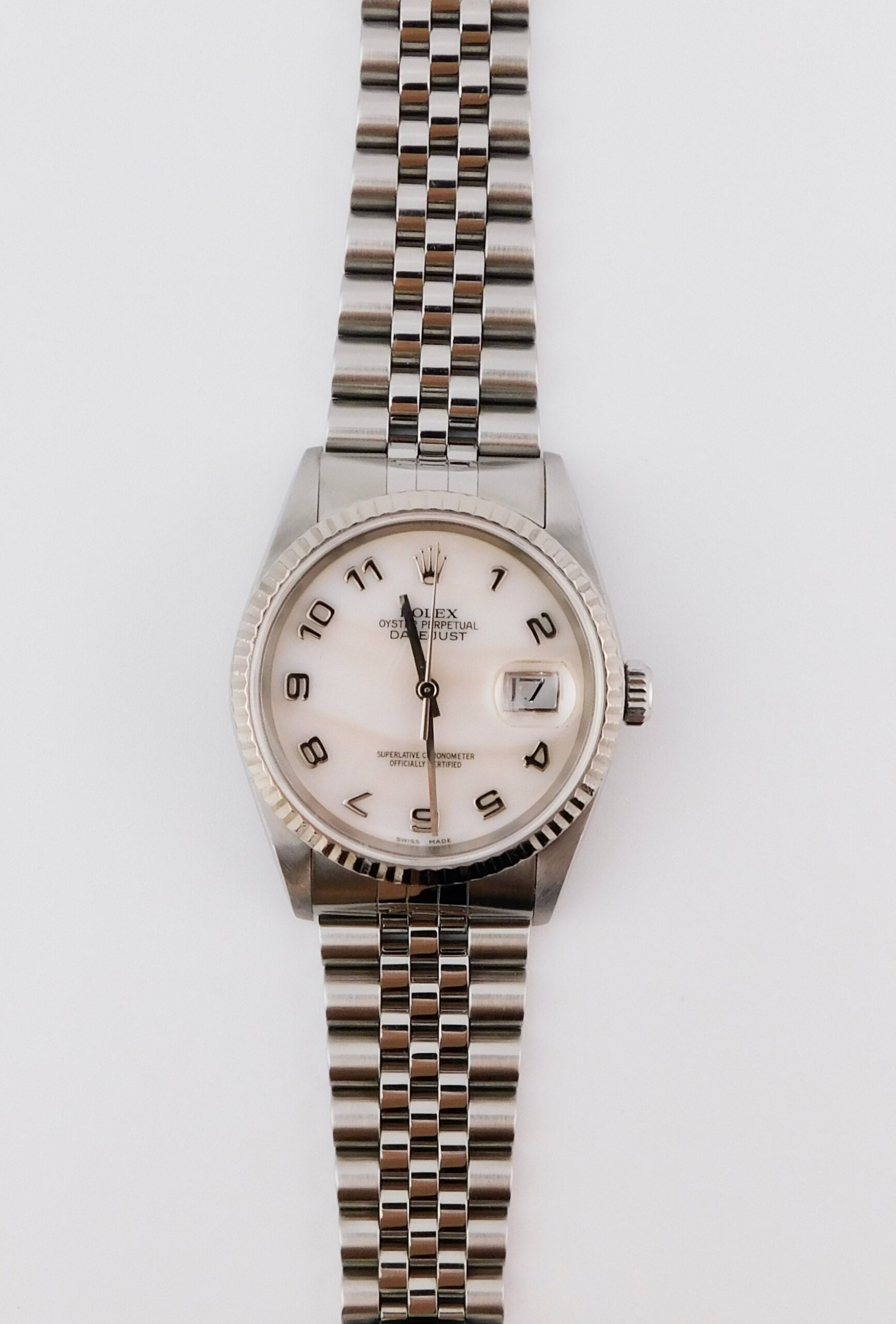 Rolex Datejust 36 16234 MOP, White Gold Bezel - immagine 2
