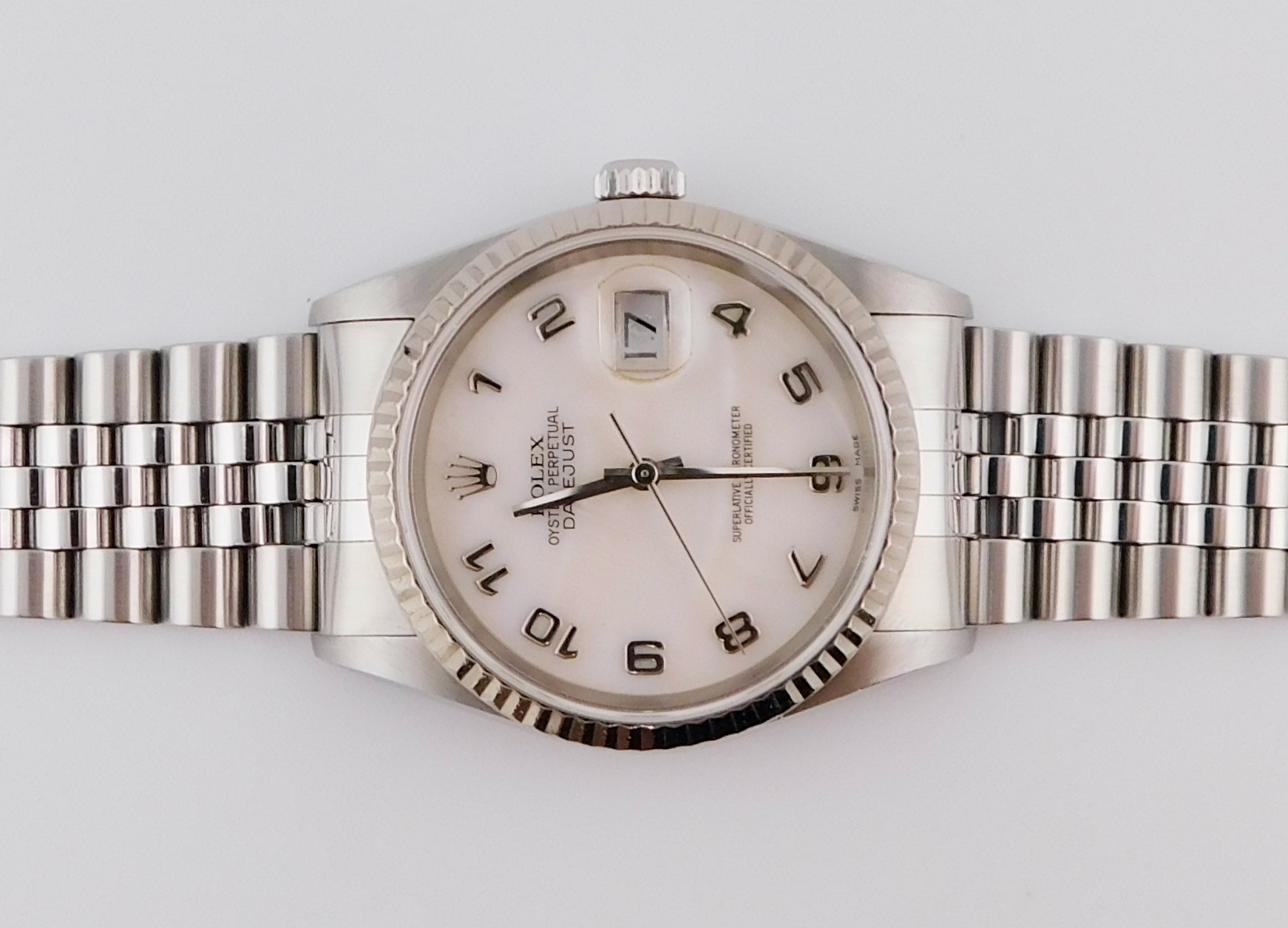 Rolex Datejust 36 16234 MOP, White Gold Bezel - immagine 3
