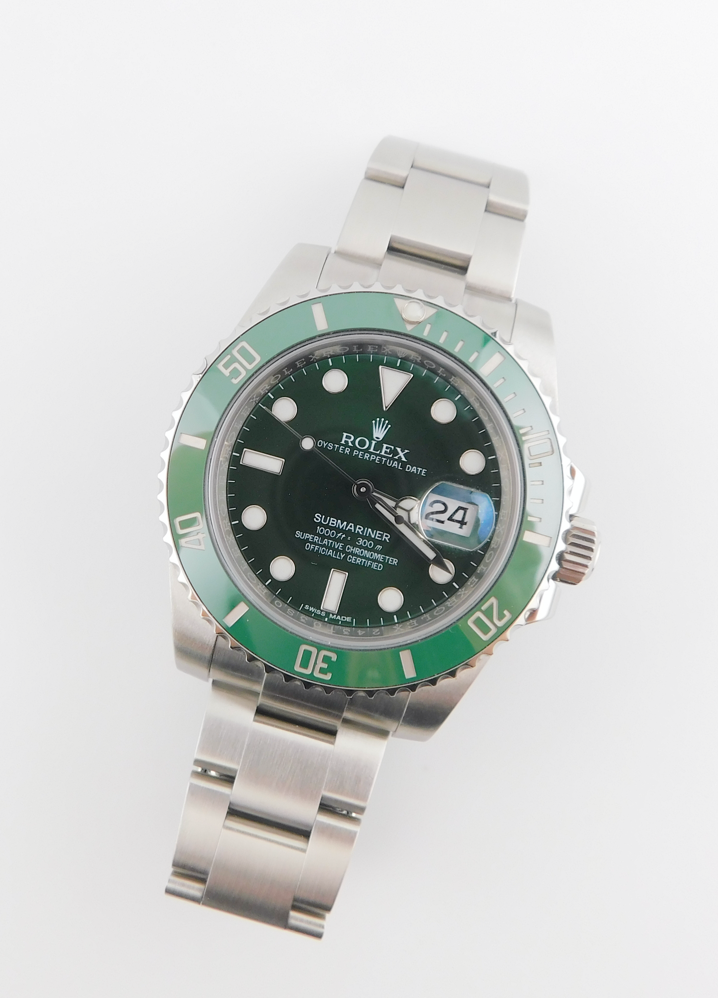 Rolex Submariner Date 116610LV, Box/Paper