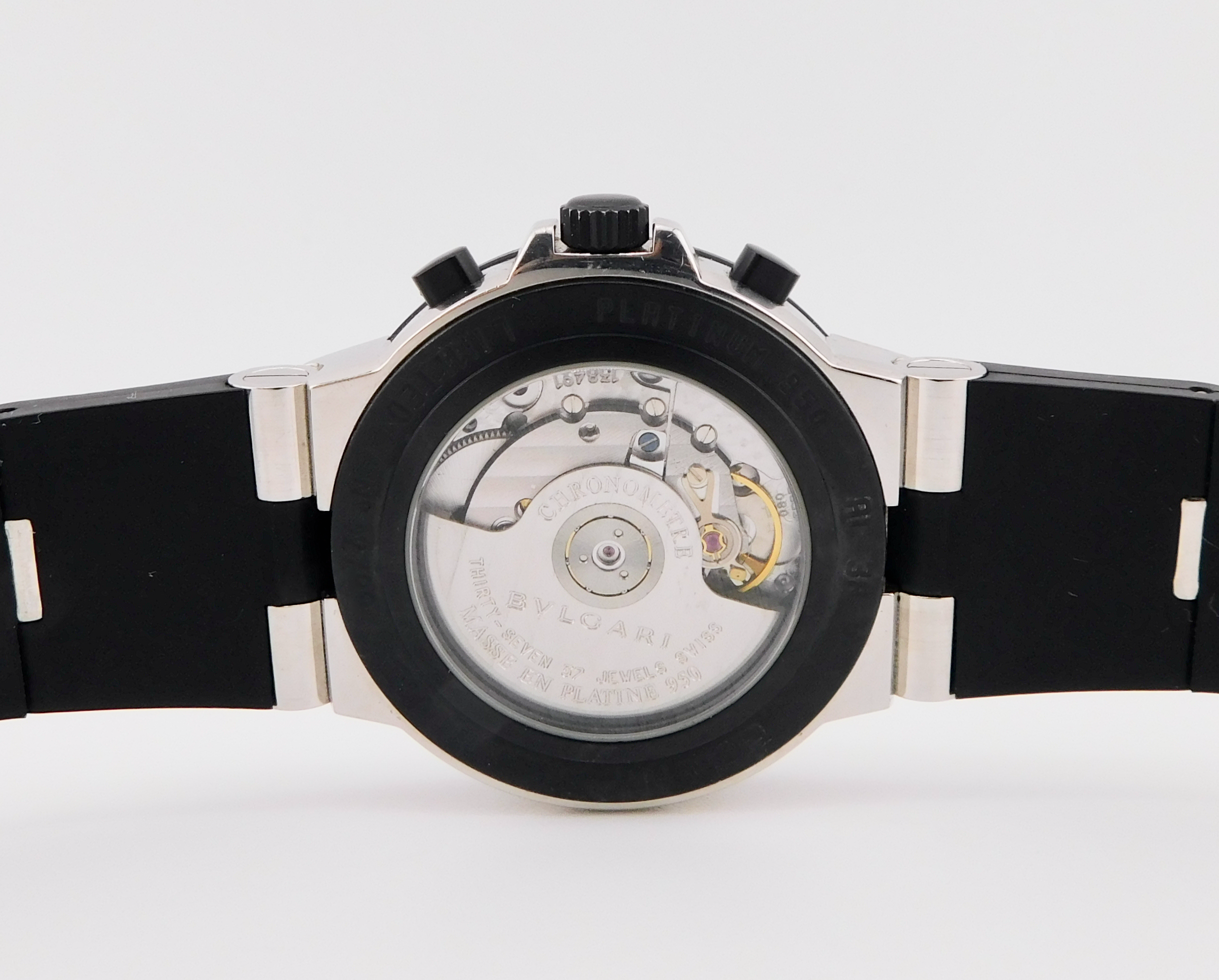 Bulgari Diagono AC 38 P Limited Edition Platinum Chronograph, Box/Paper - immagine 3