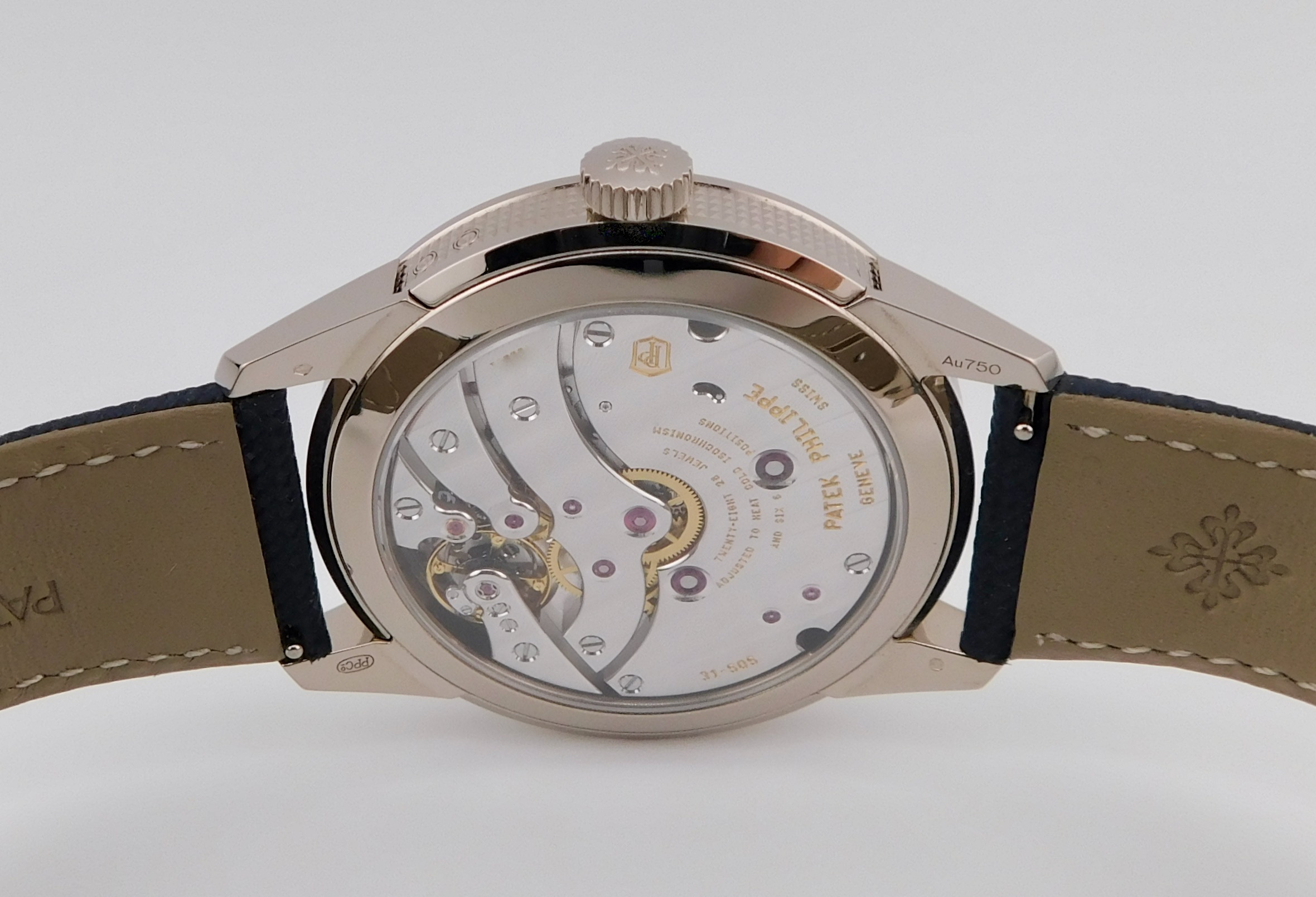 Patek Philippe Calatrava 8 days, Day-Date Blue Dial 5328G, New 2026, Box/Paper - immagine 4