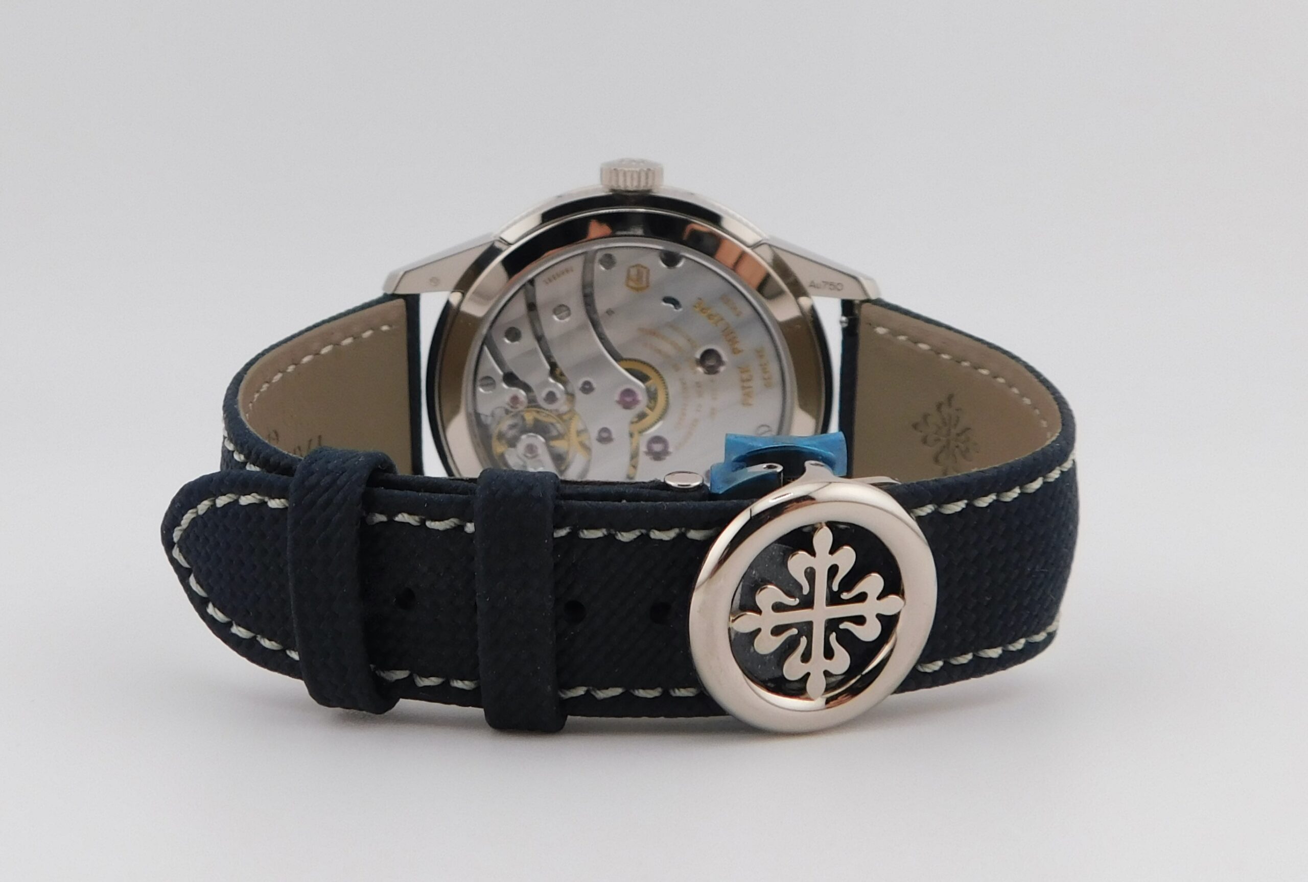 Patek Philippe Calatrava 8 days, Day-Date Blue Dial 5328G, New 2026, Box/Paper - immagine 5