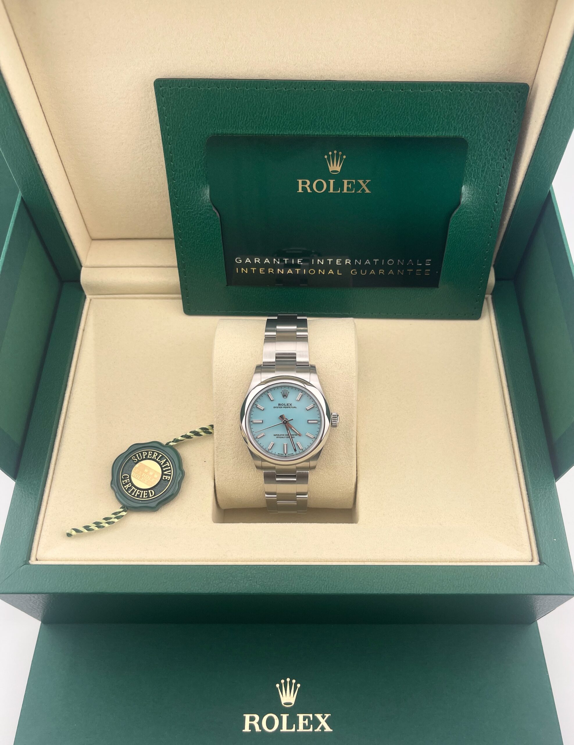 Rolex Oyster Perpetual 31 277200, Tiffany dial, New 2026, Box/Paper - Image 4