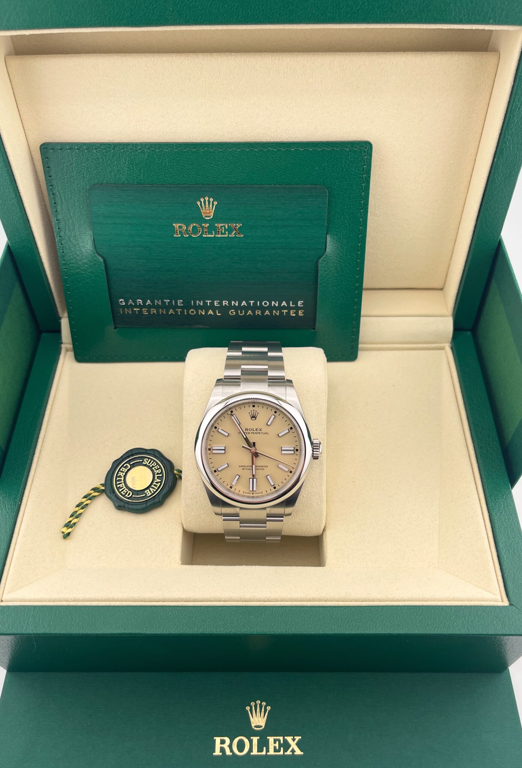 Rolex Oyster Perpetual 41 Beige Dial 134300, New 2026, Box/Paper - immagine 3