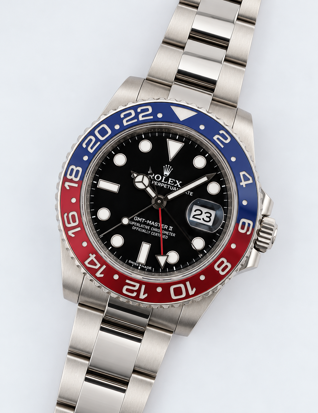 Rolex GMT-Master II 116719BLRO Pepsi, White Gold