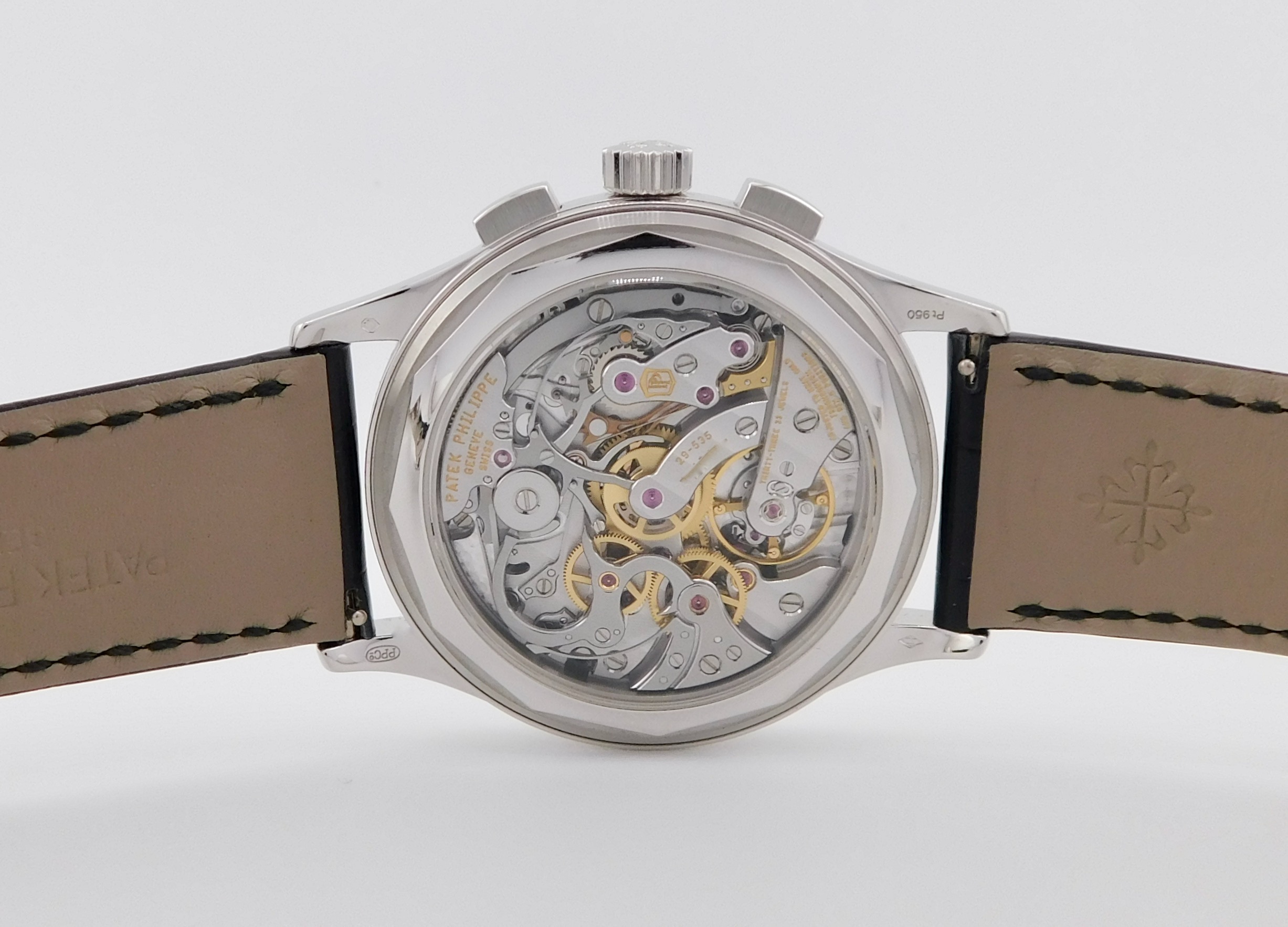 Patek Philippe Chronograph 5170P-001, Platinum, Blue Diamond Baguette Dial, New, Box/Paper - immagine 4