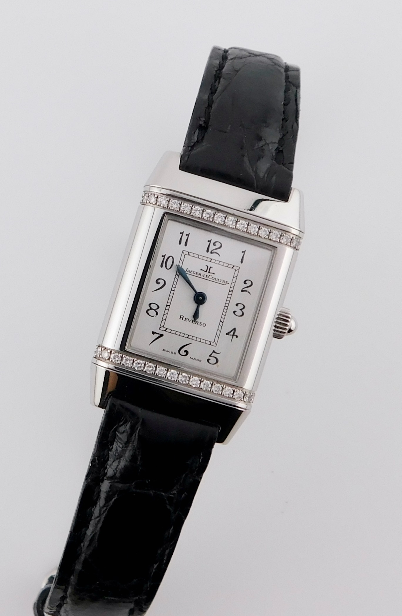 Jaeger-LeCoultre Reverso Lady 265.8.08 Factory Diamonds, Box/Paper