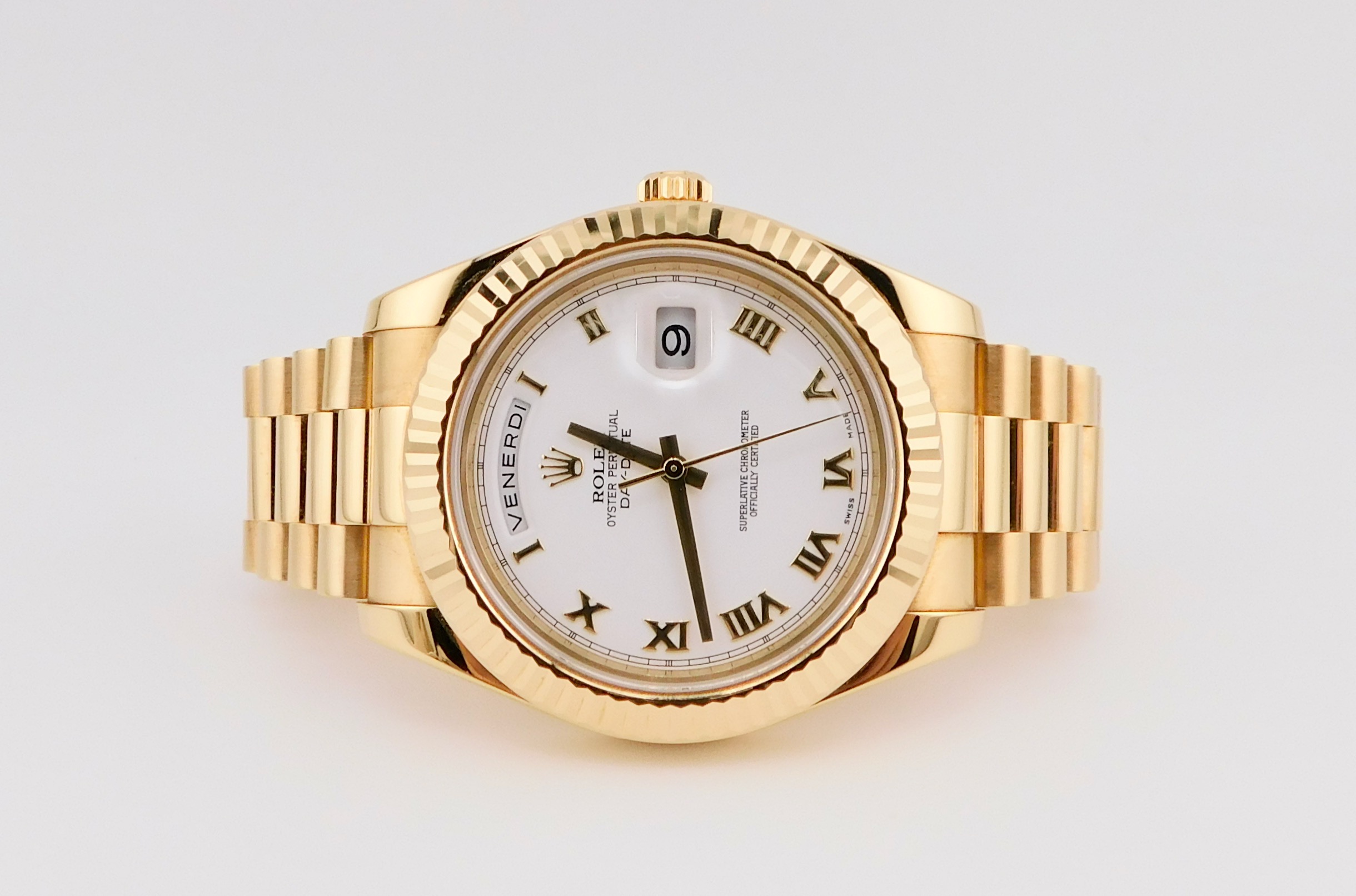 Rolex Day-Date II 218238, Yellow gold, Like New, Box/Paper - Image 3