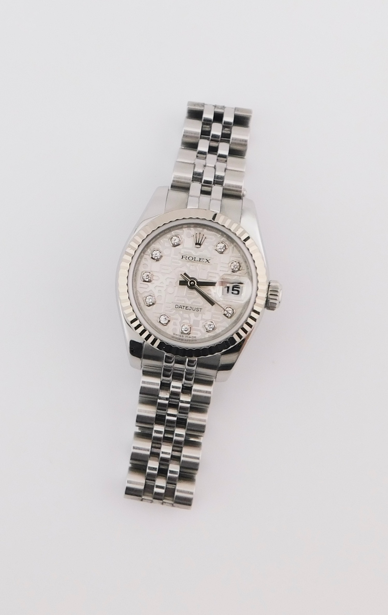 Rolex Lady-Datejust 179174, Diamond Dial, Box/Paper